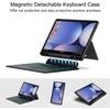 JP Μαγνητική θήκη με αποσπώμενο πληκτρολόγιο Bluetooth, touchpad, φωτισμό, περιστρεφόμενη βάση και θήκη για stylus, Samsung Galaxy Tab S8 Ultra / S9 Ultra / S10 Ultra, μαύρη