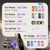 Lisen W120 Kabellose Ladestation 3-in-1 für Smartphone, Apple Watch & AirPods - Qi2.2 - 25W - Aktive Kühlung - Schwarz