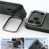 iPhone 17 Pro / 18 Pro vāciņš – ESR Cyber Armor Kickstand ar statīvu – zaļš