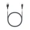Cablu Forcell Carbon, USB - USB-C 2.0, 2.4A, CB-02A, negru, 1 metru