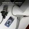 Alumínium USB-C elosztó FIXED HUB Core, 5 port, notebookokhoz és tabletekhez, 100W, PD 3.0, űrszürke