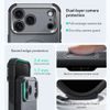 iPhone 17 Pro / 18 Pro vāciņš – ESR Cyber Armor Kickstand ar statīvu – pelēks