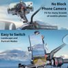 LanParte UBA-MC Motorrad Handyhalterung mit 15W kabellosem Laden - Smartphone Halterung mit Vibrationsdämpfung
