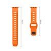 Tech-Protect Silicone Line rem til Apple Watch 8 / 9 / 10 / 11 / 12 / SE / Ultra (44 / 45 / 46 / 49 mm) - Orange