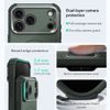 iPhone 17 Pro / 18 Pro vāciņš – ESR Cyber Armor Kickstand ar statīvu – zaļš