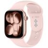 Tech-Protect Silicone rem til Apple Watch 8 / 9 / 10 / 11 / 12 / SE / Ultra (40 / 41 / 42 mm) - Lyserød