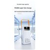 Powerbank 80.000 mAh, 120W PD + QC, 4 USB + 2 Kabel, LED-Licht, weiß