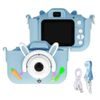 Otroška kamera in fotoaparat C10 z ušesi, modra