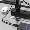 Dudao A27MaxCEU polnilnik USB-A + USB-C z USB-C kablom, PD QC 35W, črn