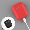 Silikonska mekana torbica za AirPods Pro s karabinerom za ključeve, ružičasta (kutija D)