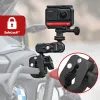 Motoros sportkamera tartó 360°, fekete