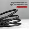 JP najlonski USB na USB-C kabel, 2 metra, crni