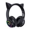 Onikuma B90 Gaming Headset Bluetooth - met LED Kattenoortjes - Zwart