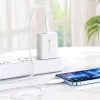 Forcell hálózati töltő USB-C csatlakozóval és Lightning kábellel, 3A, 20W, PD és QC 4.0 töltési funkcióval, 1,2 m