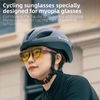 West Biking Photochromatische Fahrradbrille Flip-Up für Brillenträger - UV400 Schutz - Ultraleicht 30g - Grün