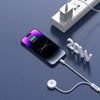 Dudao A12Max 2v1 kabel za iWatch + Lightning - USB-C, 20W PD, 1,2 m, bel