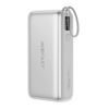 Acefast Powerbank (M34) 20.000 mAh - met Uitschuifbare USB-C Kabel - PD45W Snelladen - Zilver