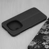 Eco Leather View Schutzhülle für Xiaomi Redmi Note 15 Pro 5G - Kunstleder Flip Case mit Standfunktion - Schwarz