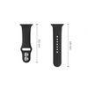 Apple Watch 8 / 9 / 10 / 11 / 12 / SE / Ultra (44 / 45 / 46 / 49 mm) silikoninis dirželis – Tech-Protect Silicone – juoda