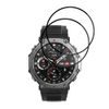 Techsuit Nano Flex Displayschutzfolie für Amazfit T-Rex 3 - PMMA Schutzfolie - 2 Stück - Schwarz