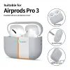 Tech-Protect Θήκη Σιλικόνης, Apple AirPods Pro 3, γκρι