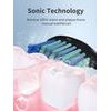Zestaw sonicznej szczoteczki elektrycznej i bezprzewodowego irygatora 2w1 (IPX7, 5 trybów, 300 ml), biały