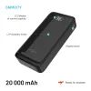FIXED Zen2 20 powerbank LCD kijelzővel, 20 000 mAh, PD 20W, fekete