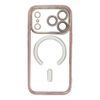 iPhone 17 Pro / 18 Pro dėklas – Electro Mag Cover MagSafe – rožinio aukso
