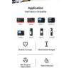LanParte PMH-C3 supporto telescopico per fotocamere 360° e action cam per moto, 1,5 m, fissaggio a 3 punti, sistema a sgancio rapido