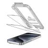 Tech-Protect Σκληρυμένο γυαλί Quick Set+, iPhone 15 Pro, μαύρο, 2 τεμάχια