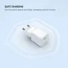 FIXED Mini hálózati töltő, USB-C, PD 20W USB-C - USB-C kábellel, 1,2 m, fehér