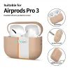 Tech-Protect Σιλικονική Θήκη, Apple AirPods Pro 3, μπεζ
