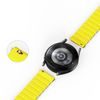Dux Ducis univerzális mágneses szíj, Samsung Galaxy Watch 3 45mm / S3 / Huawei Watch Ultimate / GT3 SE 46mm (22mm LD verzió), fekete és sárga színű