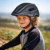 Casco da ciclismo per bambini Wozinsky con luce posteriore USB S, grigio