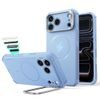iPhone 17 Pro / 18 Pro vāciņš – ESR Cyber Armor Kickstand ar statīvu – gaiši zils