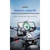 LanParte UBA-MC Motorrad Handyhalterung mit 15W kabellosem Laden - Smartphone Halterung mit Vibrationsdämpfung