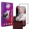 JP 5D Combo pack, Set 2 zaščitnih kaljenih stekel 5D in 2 stekelc za fotoaparat, iPhone 18 Pro