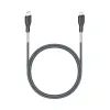 Καλώδιο Forcell Carbon, USB-C - Lightning, Power Delivery, PD27W, CB-01C, μαύρο, 1 m