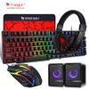 T-WOLF TF850 RGB Gaming Set 5in1 (Tastatur, Maus, Headset, Mauspad + Lautsprecher)