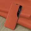 Xiaomi Redmi Note 15 Pro 5G odinis atverčiamas dėklas su langeliu – oranžinė