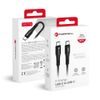 Forcell F-Energy καλώδιο USB-C - USB-C, QC4.0, PD, 3A, 60W, 1 m, μαύρο