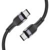 Tech-Protect UltraBoost USB-C - USB-C, PD60W / 3 A, 0,25 m, fekete