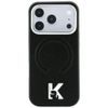 Karl Lagerfeld Grained Leather Embossed Ring MagSafe ümbris iPhone 17 Pro Max / 18 Pro Max – must
