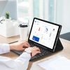 JP Μαγνητική θήκη με Bluetooth πληκτρολόγιο, touchpad, φωτισμό και βάση για stylus, Samsung Galaxy Tab A8, μαύρη