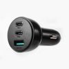 Joyroom Încărcător auto 70 W cu 3 porturi, 2x USB-C, USB, negru (JR-CL26)