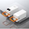Power Bank 60.000 mAh, 22.5W PD, 4 USB + 2 καλώδια, LED φώτα, λευκό