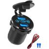 Alogy motociklski polnilnik, 2x USB-A QC 3.0 + USB-C PD 60W