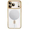 iPhone 17 Pro / 18 Pro dėklas – Tech-Protect MagFlex MagSafe – blizganti auksinė