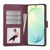 Tech-Protect Wallet Schutzhülle für Samsung Galaxy S26 FE - Kunstleder Handyhülle mit Kartenfach - Weinrot