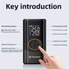 Techsuit (AI2) Kabelloser Kompressor AirXpert Pro mit LED-Taschenlampe und LED-Display, 1500 mAh - Schwarz